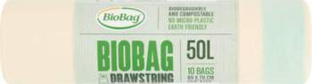 Staples Worki ściągane em BioBag* 50L