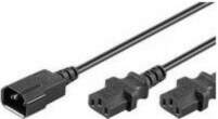 Kabel  MicroConnect C13x2 - C14, 1