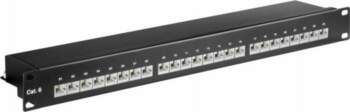 MicroConnect CAT6 24 port 19" Patch