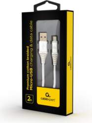 CABLE USB2 TO MICRO-USB 2M/CC-USB2B-AMMBM-2M-BW2 GEMBIRD