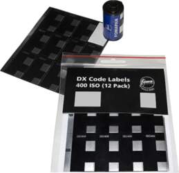Foma label DX Code ISO 400