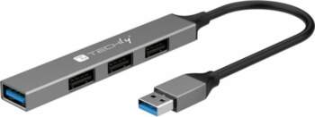 HUB USB Techly USB-A 3.2