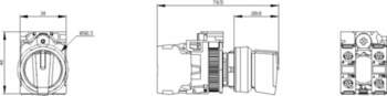 Siemens 22mm I-O-II bez samopow 1NO