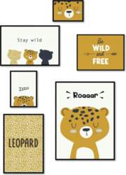 TODAY 6 ramekzdjęcia LEOPARD, MDF |