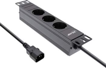 InLine InLine® 10" socket strip, 3-way
