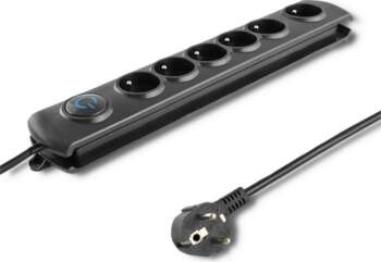 Qoltec Surge protector 6 sockets, 5m