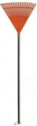 Brightsign Leaf rake with handle orange