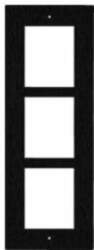 Genway ENTRY PANEL 3MOD. FLUSH FRAME/BLACK/