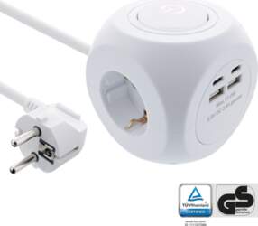 InLine InLine® Charging Cube, 3x earthing