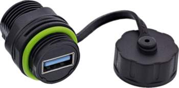 InLine USB-A kablowe mini IP68 ekranowany