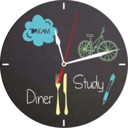 Securit ® silhuet  tablicowy | FB-CLOCK