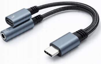 USB Qoltec USB-C - Jack 3