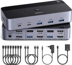 Ugreen UGREEN KVM dubultā monitora 8K