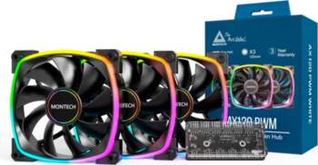 Montech AX120 PWM ARGB Lüfter, 3er