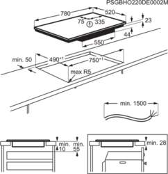 Electrolux indukcijas plīts virsma EIS82453 |