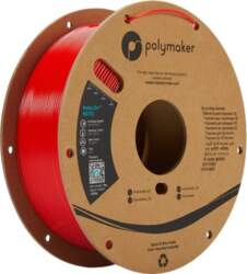 Polymaker PETG materiāls PolyLite Red, 1kg