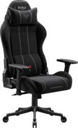 Spēļu krēsls Diablo Chairs auduma melns
