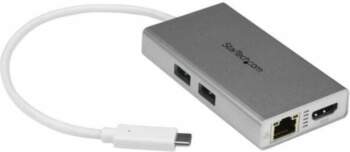 Stacija/replikators StarTech Multiport adapteris USB-C (DKT30CHPDW)