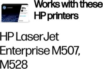 HP Inc. HP 89X       Black     LaserJet