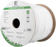 Cable DELTACO UTP, 100m, CAT6a, white