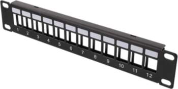 Patch panel DELTACOIMP Keystone 10", 12