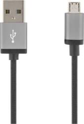 USB Sync/Charging Cable, braided, USB-A ma
