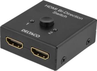 HDMI switch DELTACO, 2 port, black