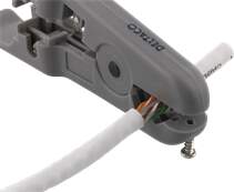 Universal cable shaver, cutting function, for