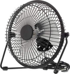 USB ventilators DELTACO 13 cm, melns