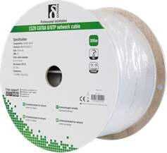Cable DELTACO UTP, 305m, CAT6a, white