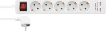 DELTACO 5-way socket Nordic Quality earthed