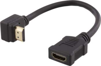 DELTACO elastīgs HDMI adapteris, 0,2