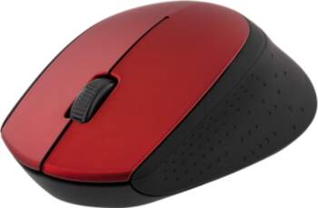 Mouse DELTACO, wireless, 1200 DPI, red
