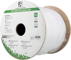 Cable DELTACO UTP, 100m, CAT6a, white