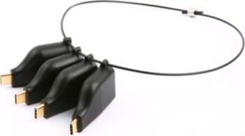 DELTACO birojs, USB-C ADAPTERA Gredzens, mDP