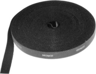 DELTACO Velcro Strap, width 10mm, 5m