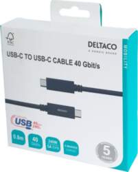 DELTACO USB4 gen3, USB-C - USB-C