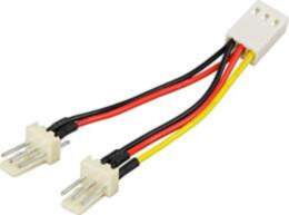 Cable Adapter DELTACO for 3-pin fans