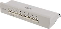 DELTACO Patch Panel, 8xRJ45, Cat6a, Wall