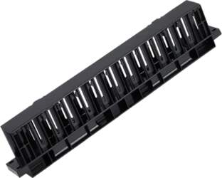 DELTACOIMP 19" cable management, plastic, rounded