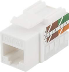 DELTACO Cat6A Keystone socket, LSA /