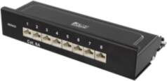 DELTACO Patch Panel, 8xRJ45, Cat6a, Wall