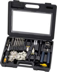 Tool Kit, Deltaco Sprotek STK-985, black