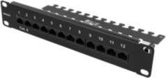 DELTACO 10-PATCH16 Patch Panel, 12 Ports