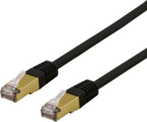 DELTACO S/FTP Cat6a patch cable, delta