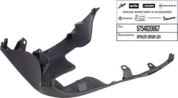 Virsbūves panelis Piaggio Zip SP2 OE-PIA57540200G7