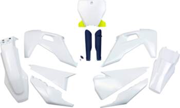Plastic Kit with fork guards Husqvarna