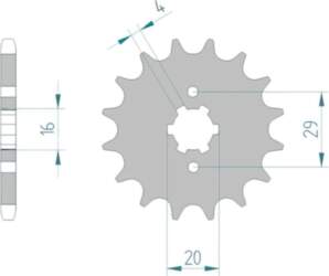 Front Sprocket Afam 13 teeth Beta
