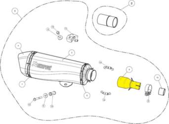 Header Connection Akrapovic Piaggio MP3 AK-L-PI5SO1