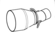 Izplūdes kolektora savienojums Akrapovic Piaggio Vespa